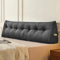 Z-Hom Large Headboard Pillow King, NO ROLL Pillow, Wedge Pillow Headboard for Sitting Up in Bed, Backrest Support Triangular Cushion for Re…