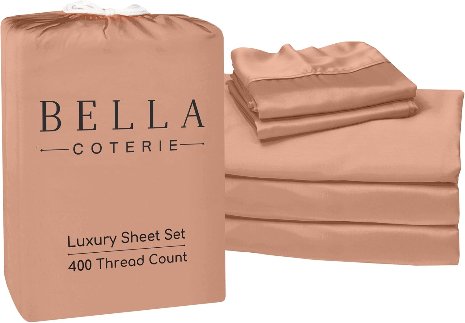 Bella Coterie Luxury Bamboo Viscose Split King Size Sheet Set | 2 Fitted Sheets for Sleep Number & Adjustable Beds | 100% Organically…