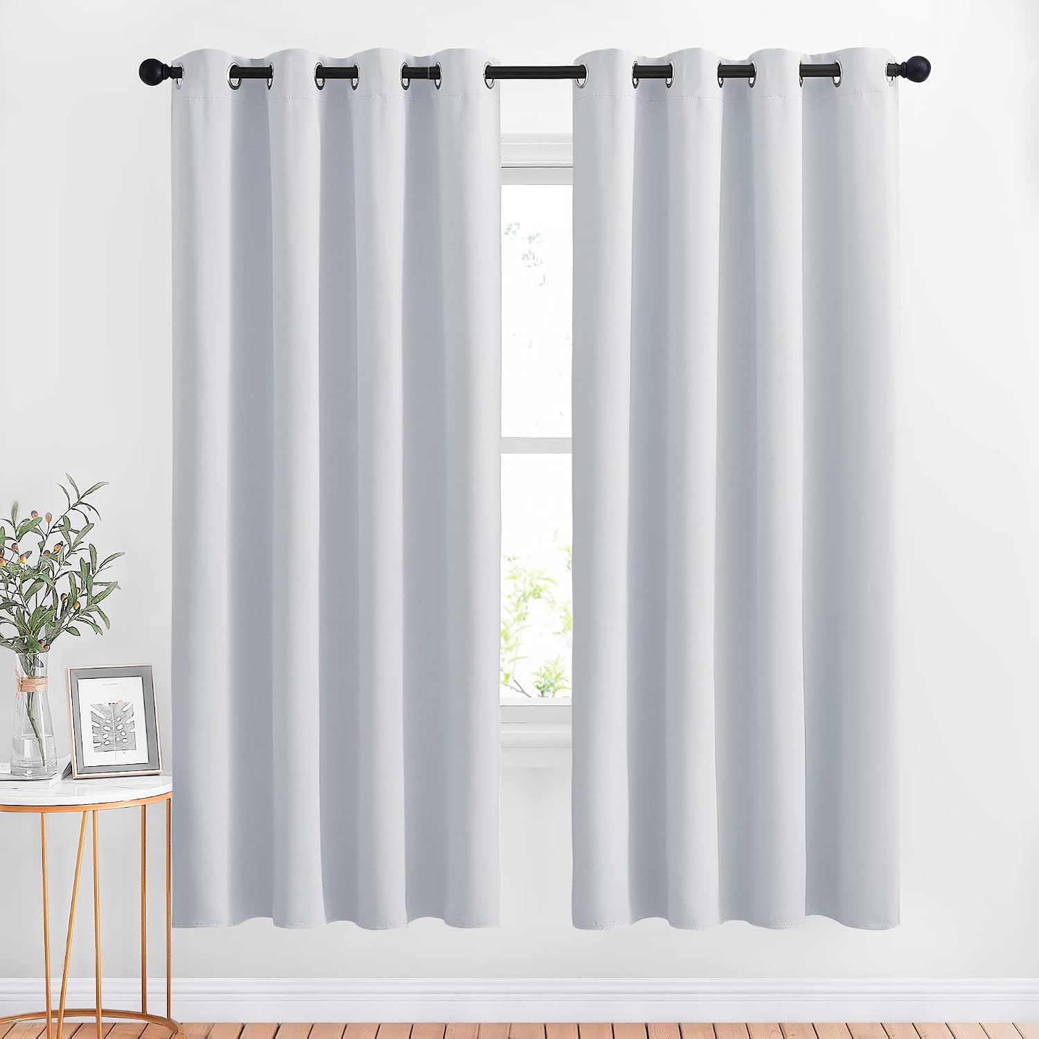 Nicetown Room Darkening Curtains for Living Room - easy maintenance Solid Thermal Insulated Grommet Darkening Curtains/Panels/Drapes for…