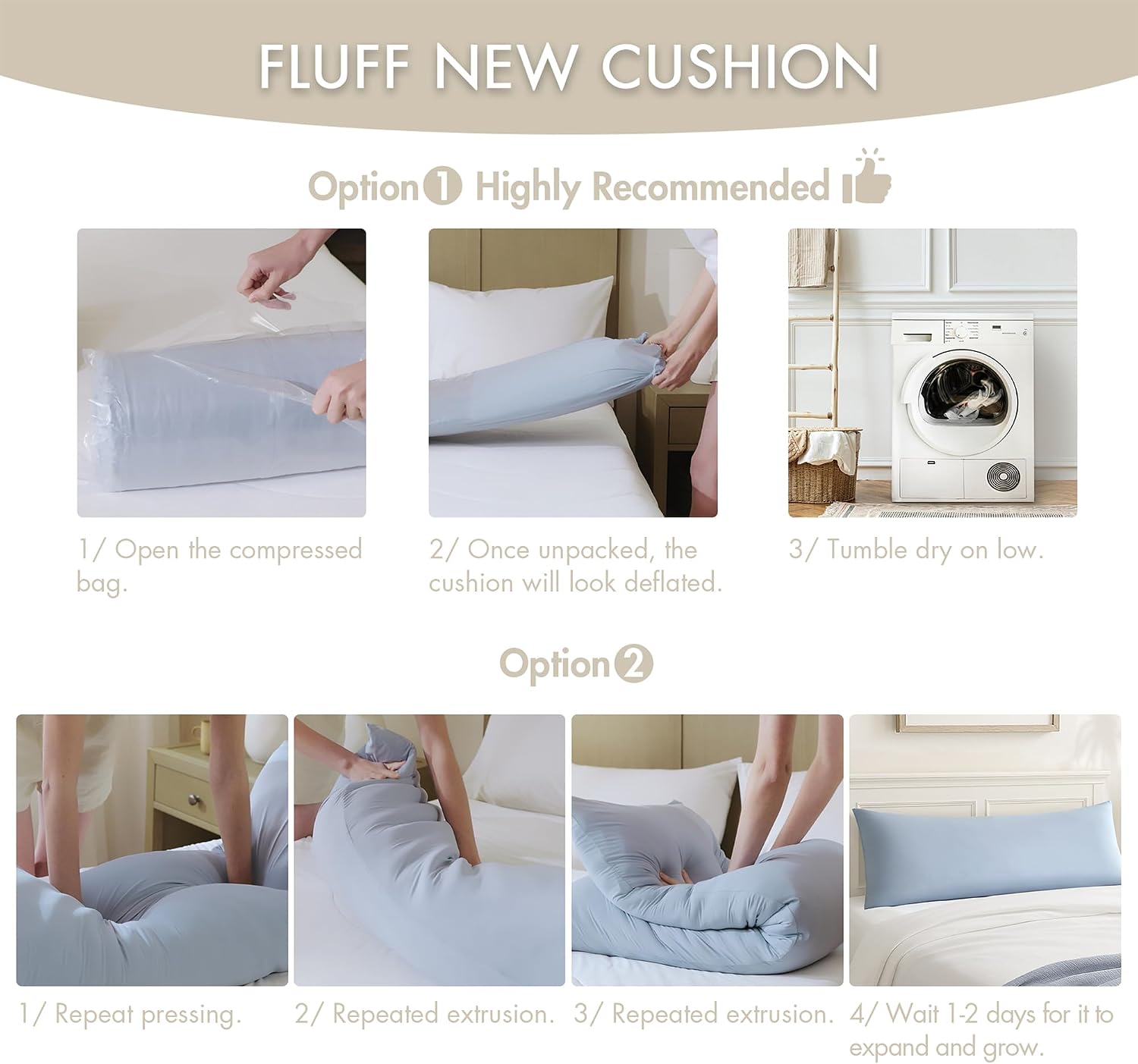 Madisonpark Madison Park Cooling Body Pillow for Side Sleepers & Hot Sleepers, 20"x54" Full Body Pillow with Memory Foam Fill, Pregnancy &…