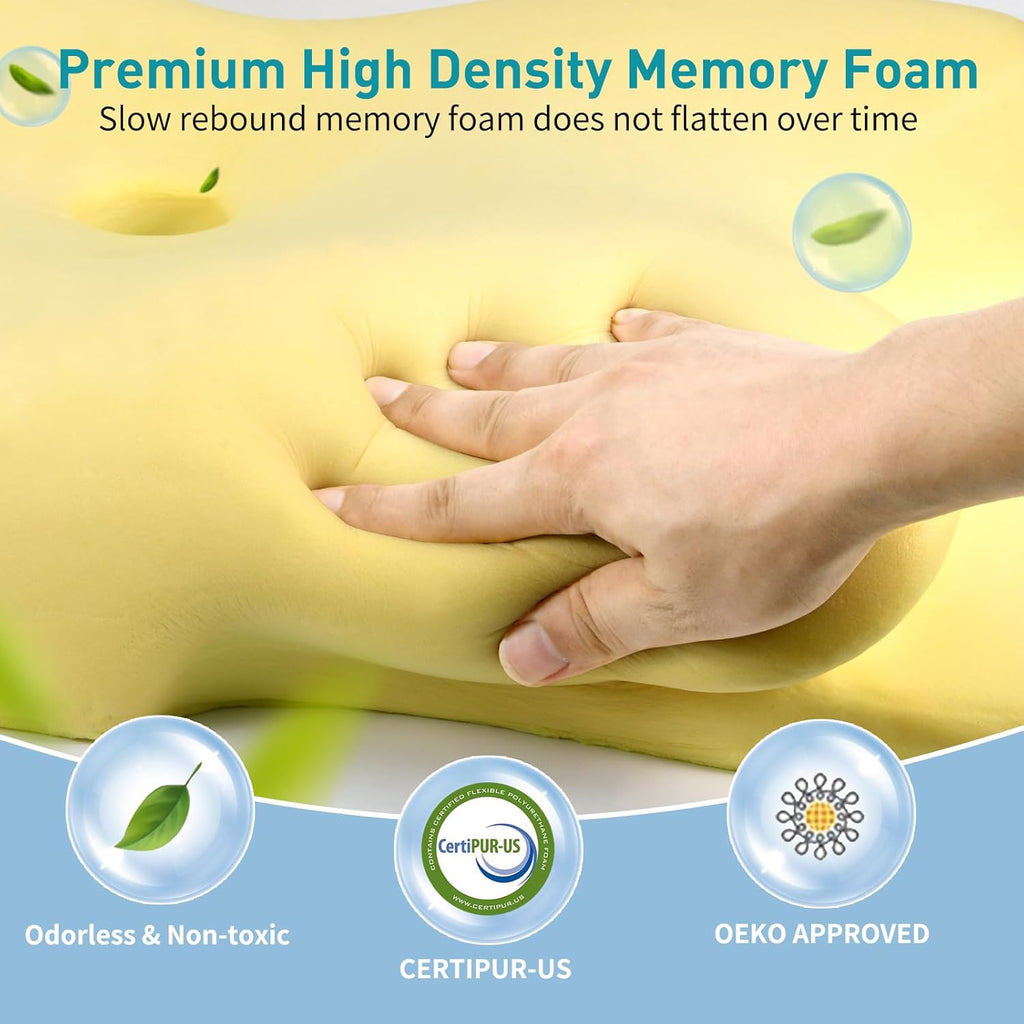 Besyodo Besyodo Cervical Pillow for Neck - Ergonomic Neck Pillow for Sleeping, Contour Memory Foam Pillows Side Sleeper Pillow for N…