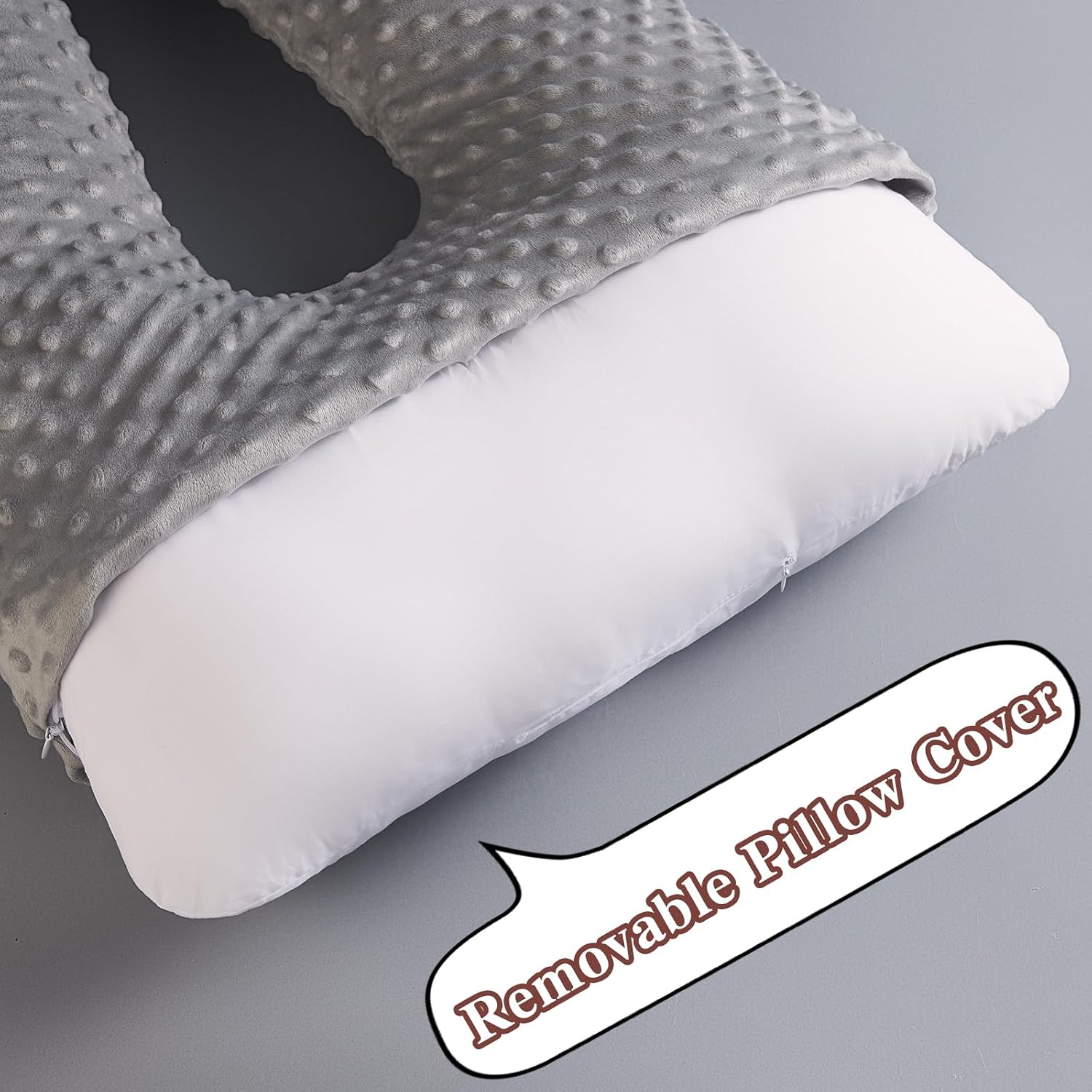 Travel Pillow for Kids Adult in Car - Pillow for Car Sleeping Ultra Large U Shaped with Removable Soft Cover Support Fix Neck and Body…