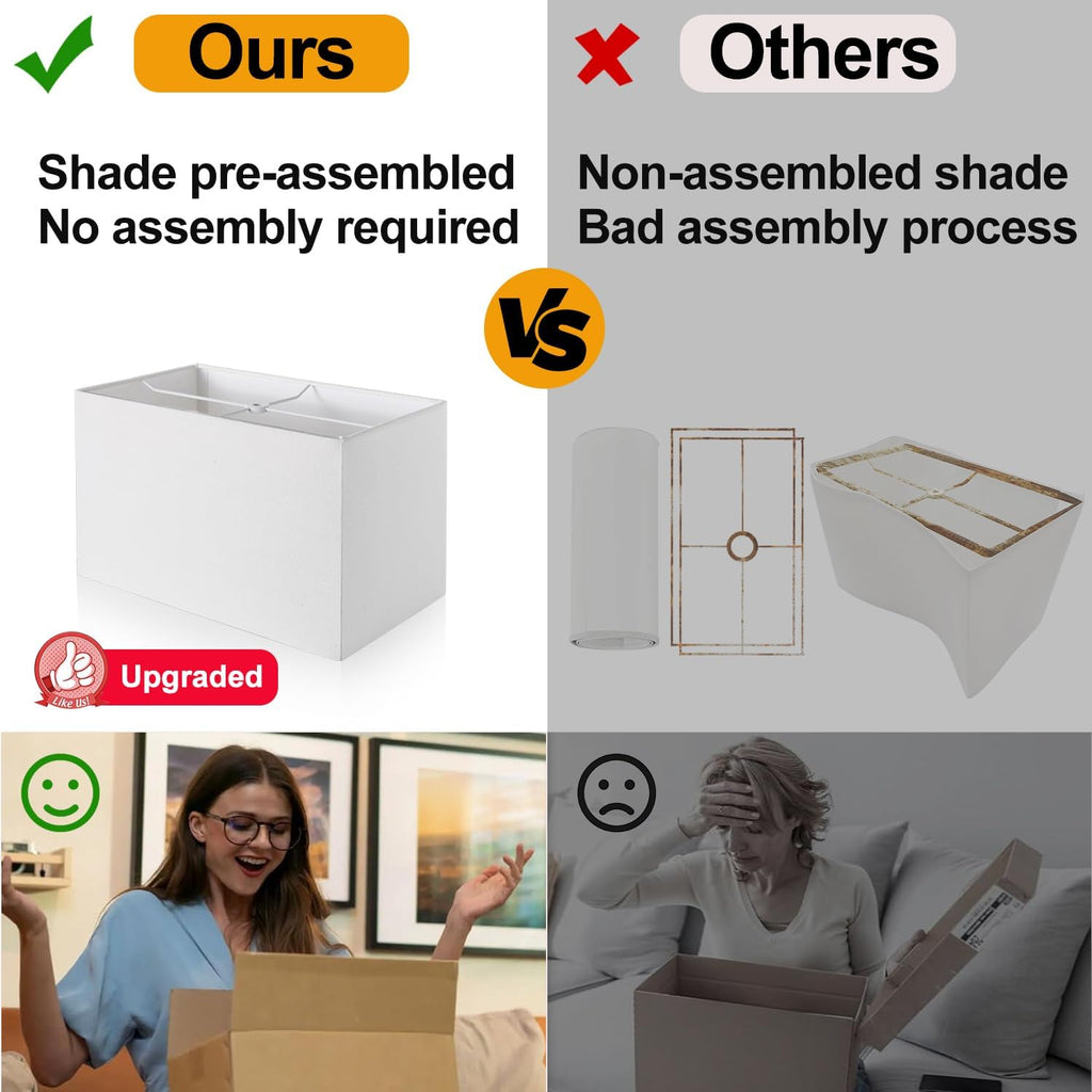 21" Touch Bedside lamps with 2 USB & AC Outlets, 3-Way Dimmable Bedside Table Lamps Set of 2 for Bedroom Living Room Office Reading…