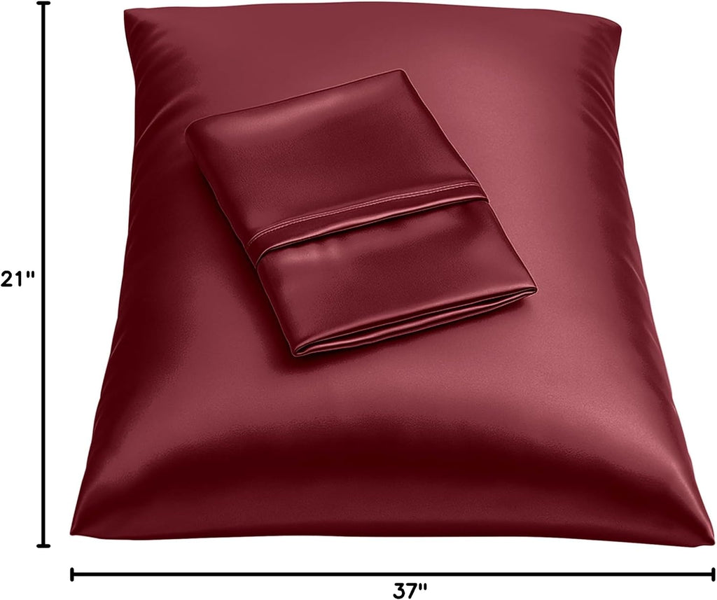 Blissford Satin Pillowcase with Zipper, for Hair and fabric comfort, Feels Soft and Cool Like a Silk Pillowcase, Satin Pillow Cases 2…