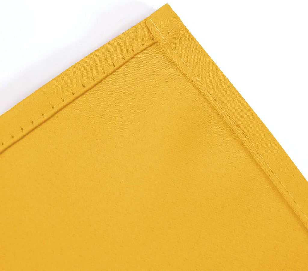 Lemomo Blackout Curtains 52 x 120 Inch Long Yellow Curtains Set of 2 Panels Room Darkening Curtains for Bedroom and Living Room 120 Inch si…