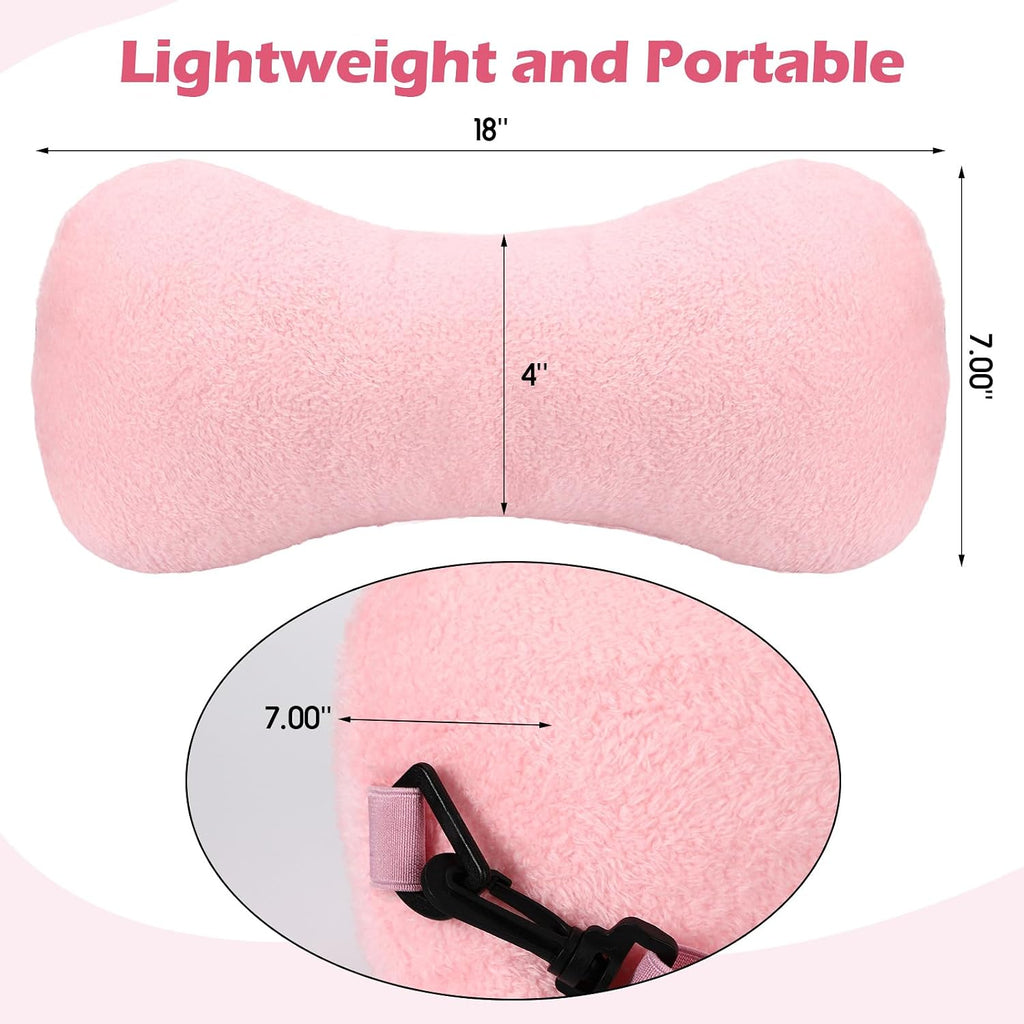 Colingmill 1 Pc Neck Pillow for Recliner Headrest Pillow Bone Shaped Chair Plush with Adjustable Strap Neck Support and Curve Head Cushion…