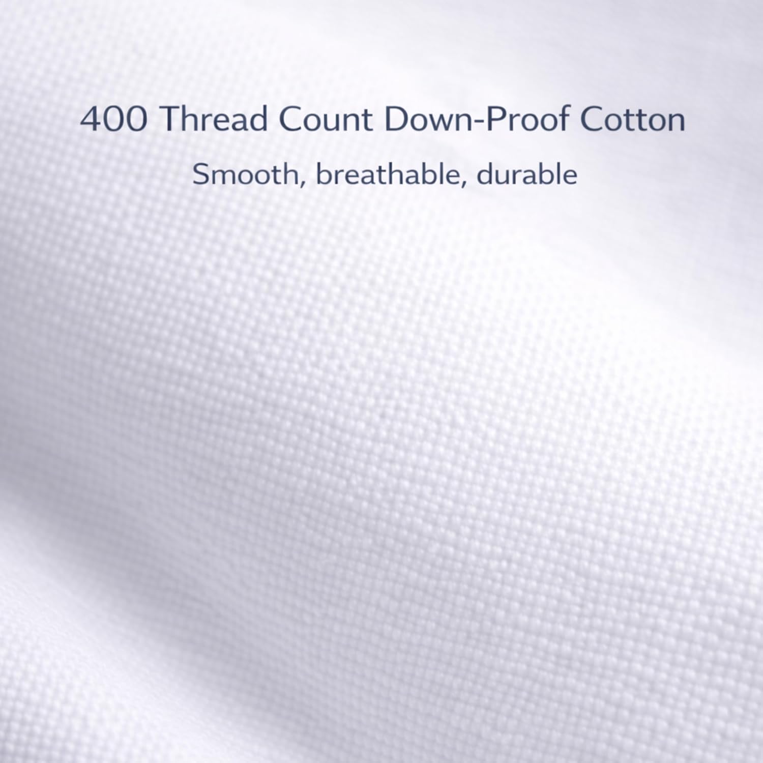 East Coast Bedding 100% White Down Pillow, No Feathers, 600 Fill Power, 400 Thread Count Cotton Shell, Firm Loft, King 20x36, 2 Pack