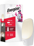 Energizer Manual On/Off LED Night Light Plug-in, Push Button, Compact, Contemporary, for Bedroom, Livingroom, Hallway, Bathroom, Nursery…