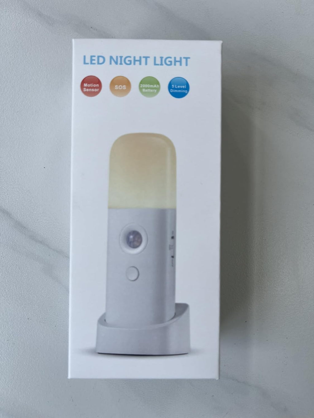 YELKO Motion Sensor Night Lights Rechargeable