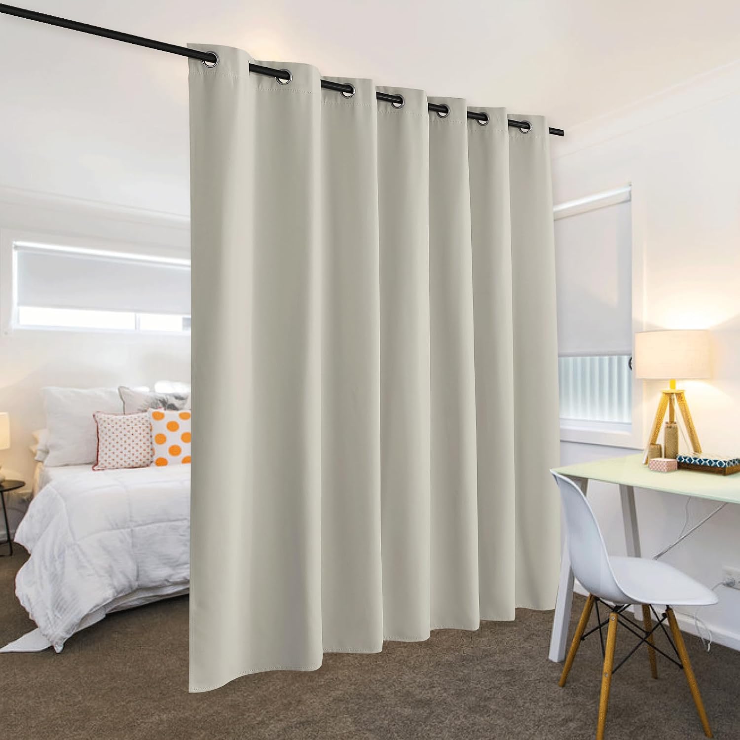 Rybhome RYB HOME Blackout Curtains Soundproof Energy Saving Insulating Privacy Room Divider Curtains for Patio Sliding Glass Door Living Ro…