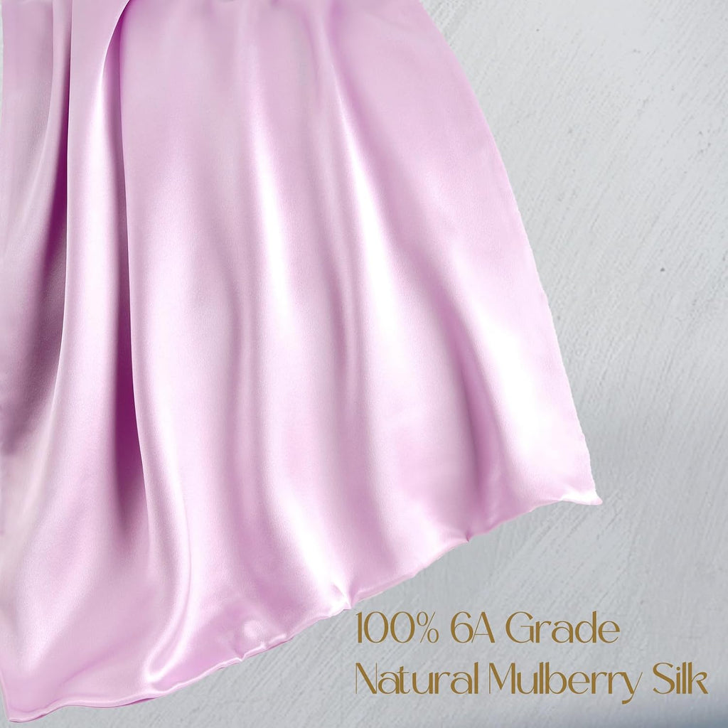 Zimasilk 100% Pure Mulberry Silk Pillowcase for Hair and Skin everyday comfort, Soft and Smooth, Both Sides Grade 6A Silk,600 Thread…
