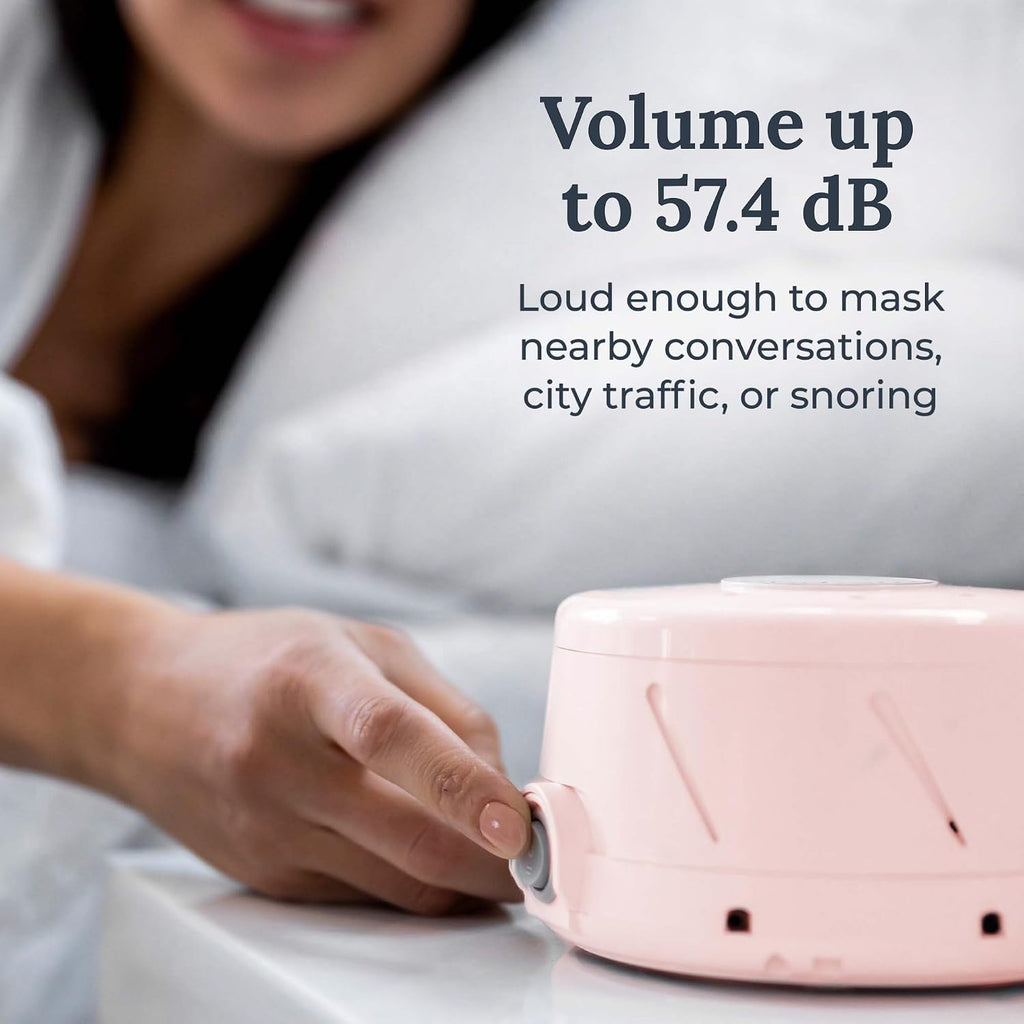Yogasleep Dohm Classic (Pink) The Original White Noise Machine, Soothing Natural Sound from A Real Fan, Noise Cancelling for Office Privacy…