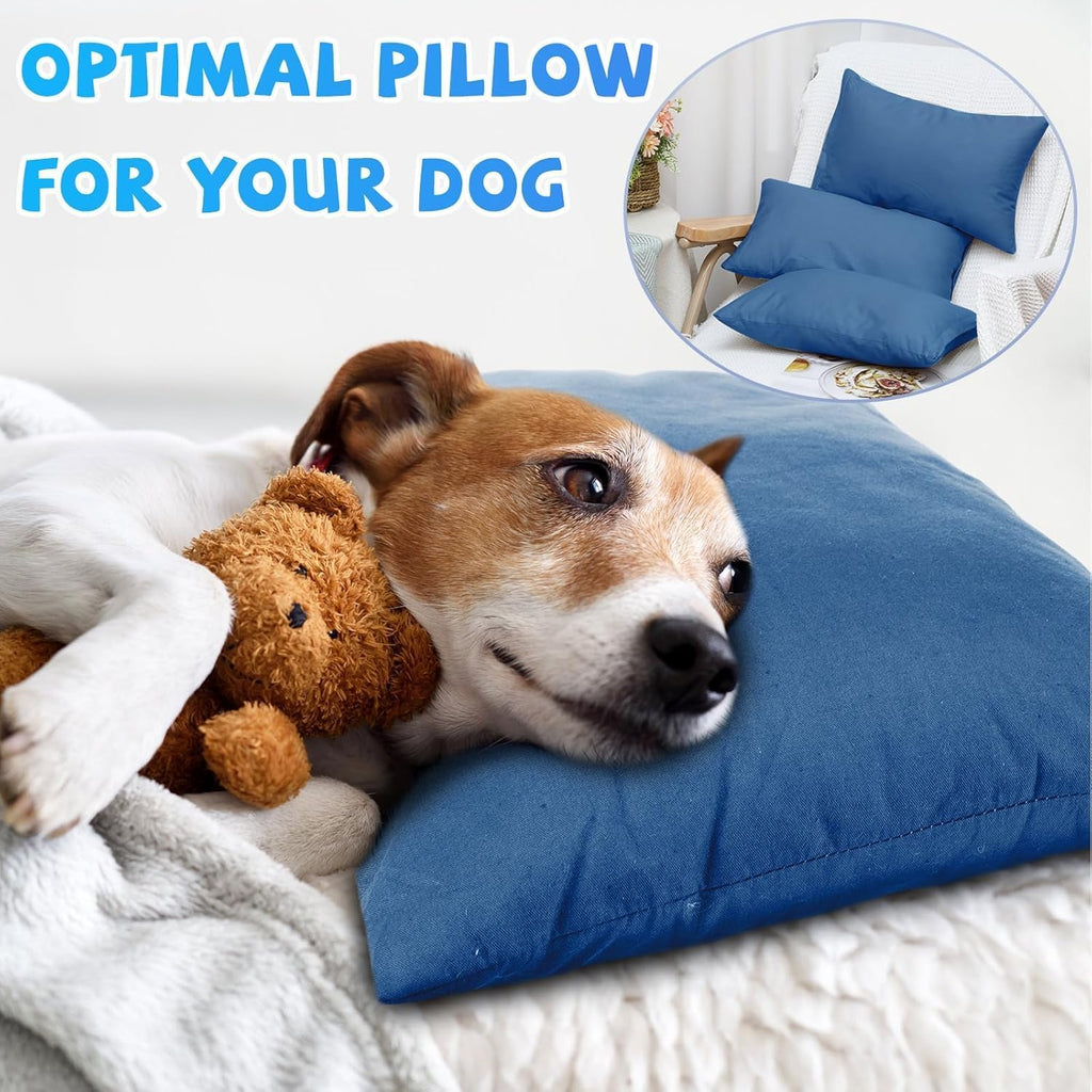Kigley 12 Pack Mini Pillows for Daycare 9.1 x 13.8'' Small Travel Pillow Bulk Soft Breathable Cotton Pillow for Nap Travel Pet Neck…