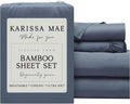KARISSA MAE Pure Viscose from Bamboo Full Size Sheet Set | 100% FSC Certified | Luxuriously Soft | Cooling | 18" Deep Pocket w/Corner…