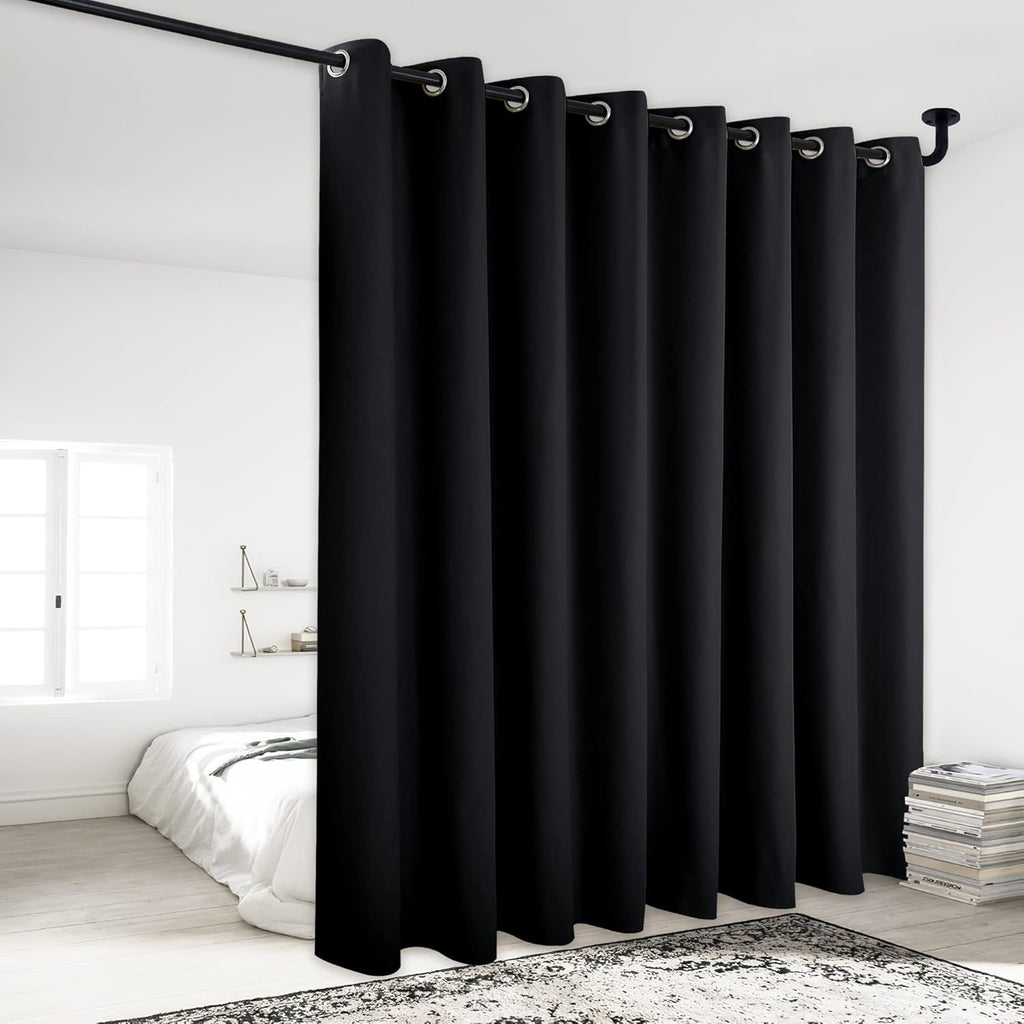 NICETOWN Room Separating Divider, Room Divider Curtain Screen Partition, Function Thermal Blackout Patio Door Panel, Sliding Door…