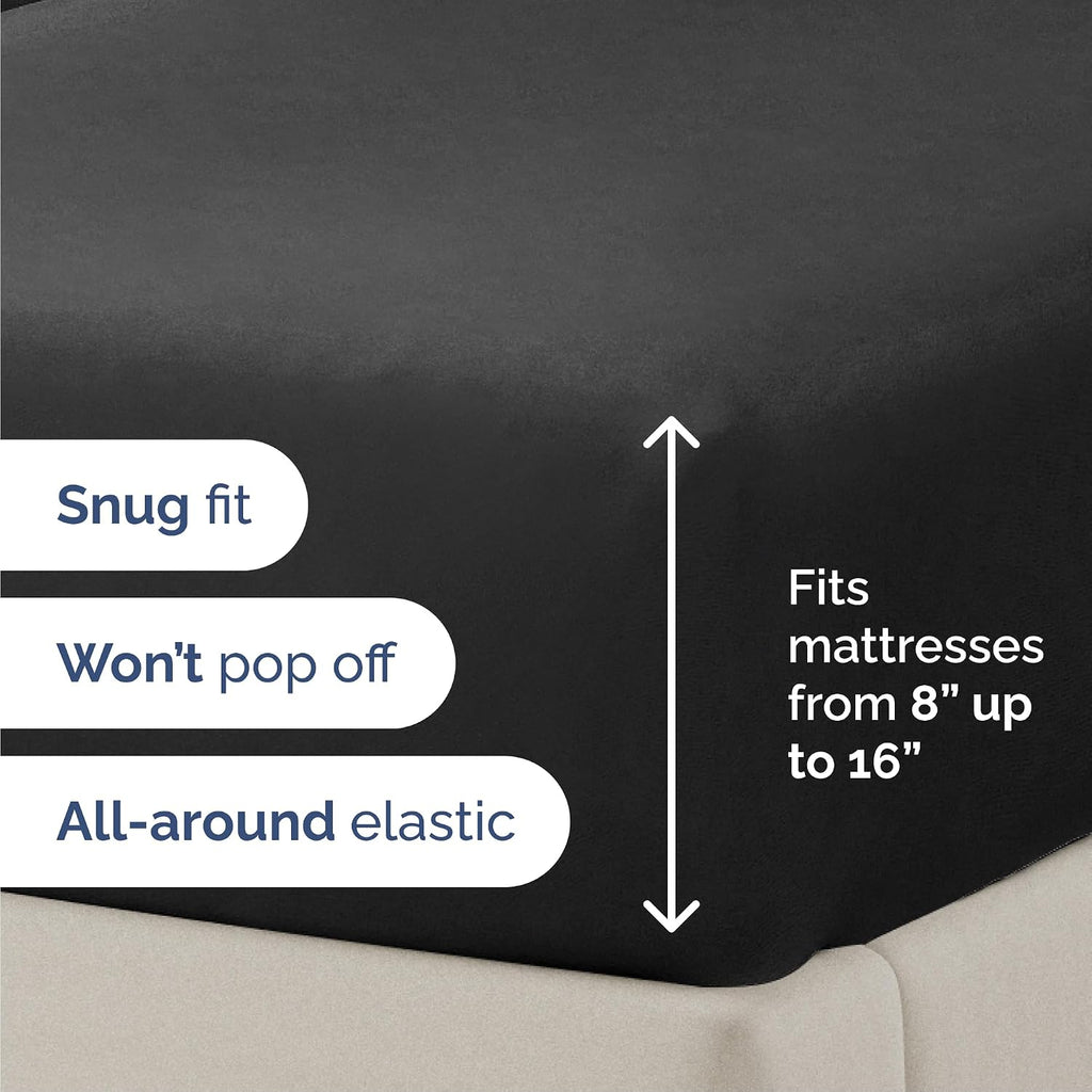 Queen Size 4 Piece Sheet Set - Comfy Breathable & Cooling Sheets - Hotel Luxury Bed Sheets for Women & Men - Deep Pockets, Easy-Fit…
