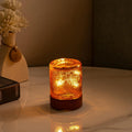 Mini Lamps with Timer, Small Battery Operated Night Lights for Adults, Cordless Glass Vintage Sleep Nightlights, Portable Cordless Night…