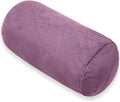 1 MIDDLE ONE Round Cylinder Bolster Pillow with Removable Velvet Cover, Tube Roll Cervical Pillow for Head, Neck, Back and Legs Support…