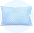 Safe and Sound Cooling Waterproof Pillow Protectors (20x36'') - Breathable Cool Zipped Pillow Cover - PE + Polyester for Summer, Oeko-TEX…