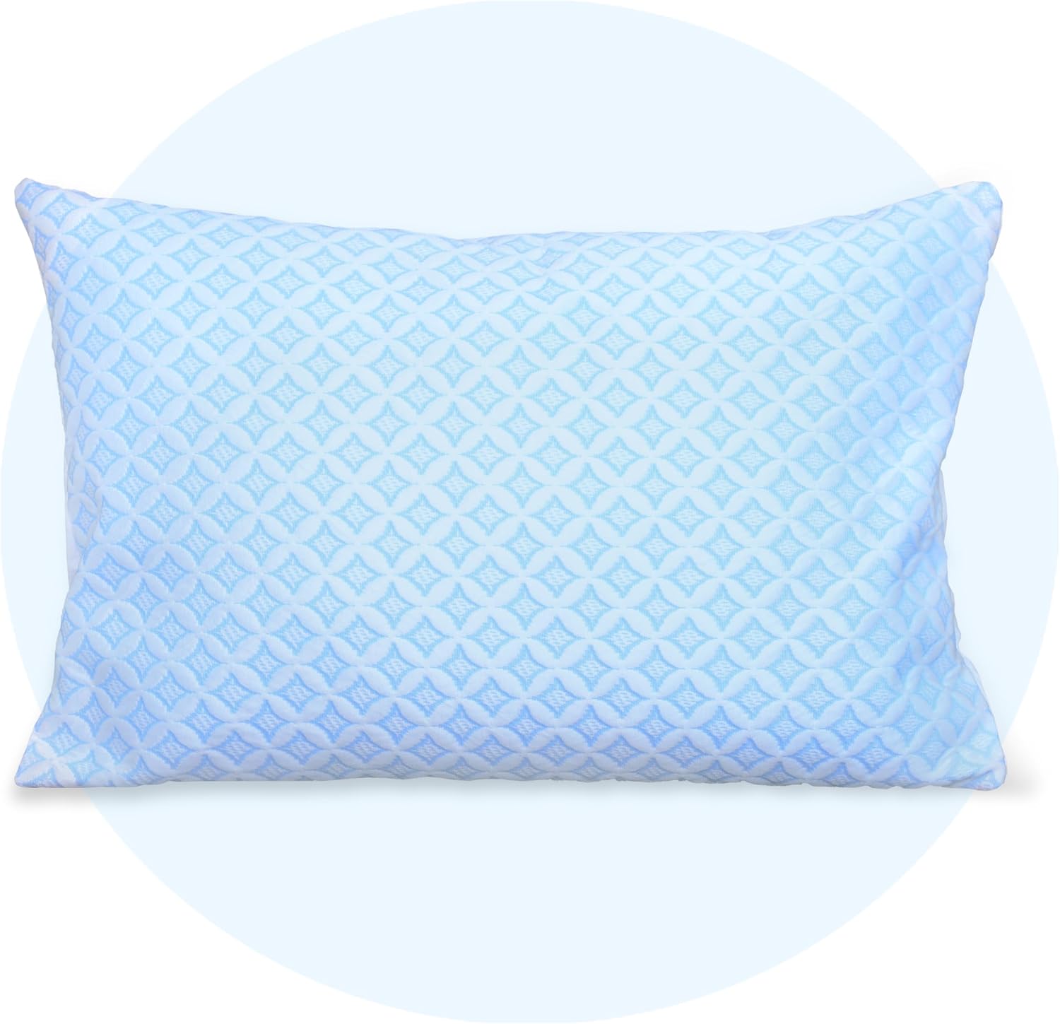 Safe and Sound Cooling Waterproof Pillow Protectors (20x36'') - Breathable Cool Zipped Pillow Cover - PE + Polyester for Summer, Oeko-TEX…