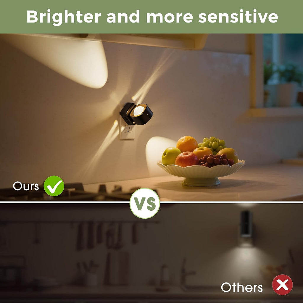 L LOHAS LED Night Light Projector, Night Lights Plug into Wall, 2000K/3000K/5000K Adjustable Color Temperature Nightlight, Rotating…