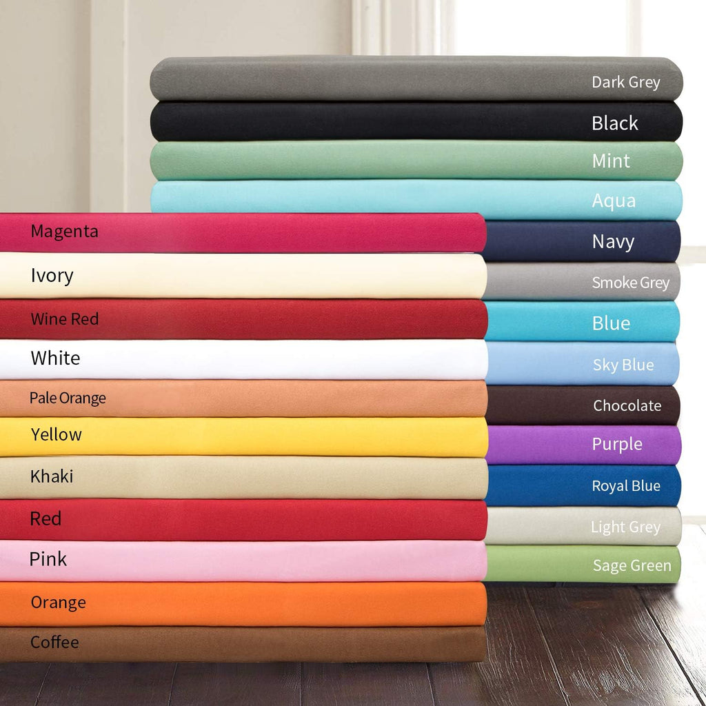 Ntbay King Pillowcase Set - 2 Pack Brushed Microfiber 20x36 Pillowcases - Soft, Wrinkle-Free, Fade-Resistant, Stain-Resistant, Orange Pillo…