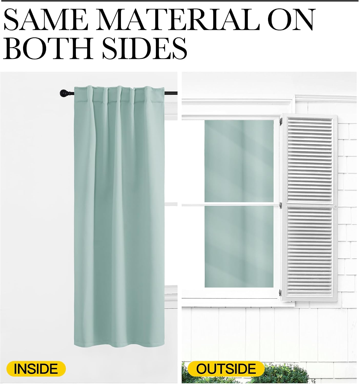NICETOWN RV Curtains for Camper Windows - (Aqua Blue Color) 42x50 Inch, 2 Panels Set, Thermal Insulated Room Darkening Blackout…