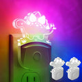 L LOHAS LED Night Light for Kids with Dusk to Dawn Sensor, Dinosaur Nightlight for Boys, Stegosaurus LED Night Light Plug in, RGB + Soft…