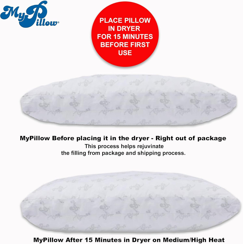 MyPillow Bedding Bed Pillows for Sleeping Standard Size, Perfect for Back, Stomach or Side Sleepers - My Pillow Classic Pillow [Standard, F…