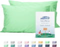 Sunflower Queen Pillowcases Set of 2, 100% Cotton Queen Size Pillow Cases 2, 20×30 inches Green Ash, Soft and Breathable