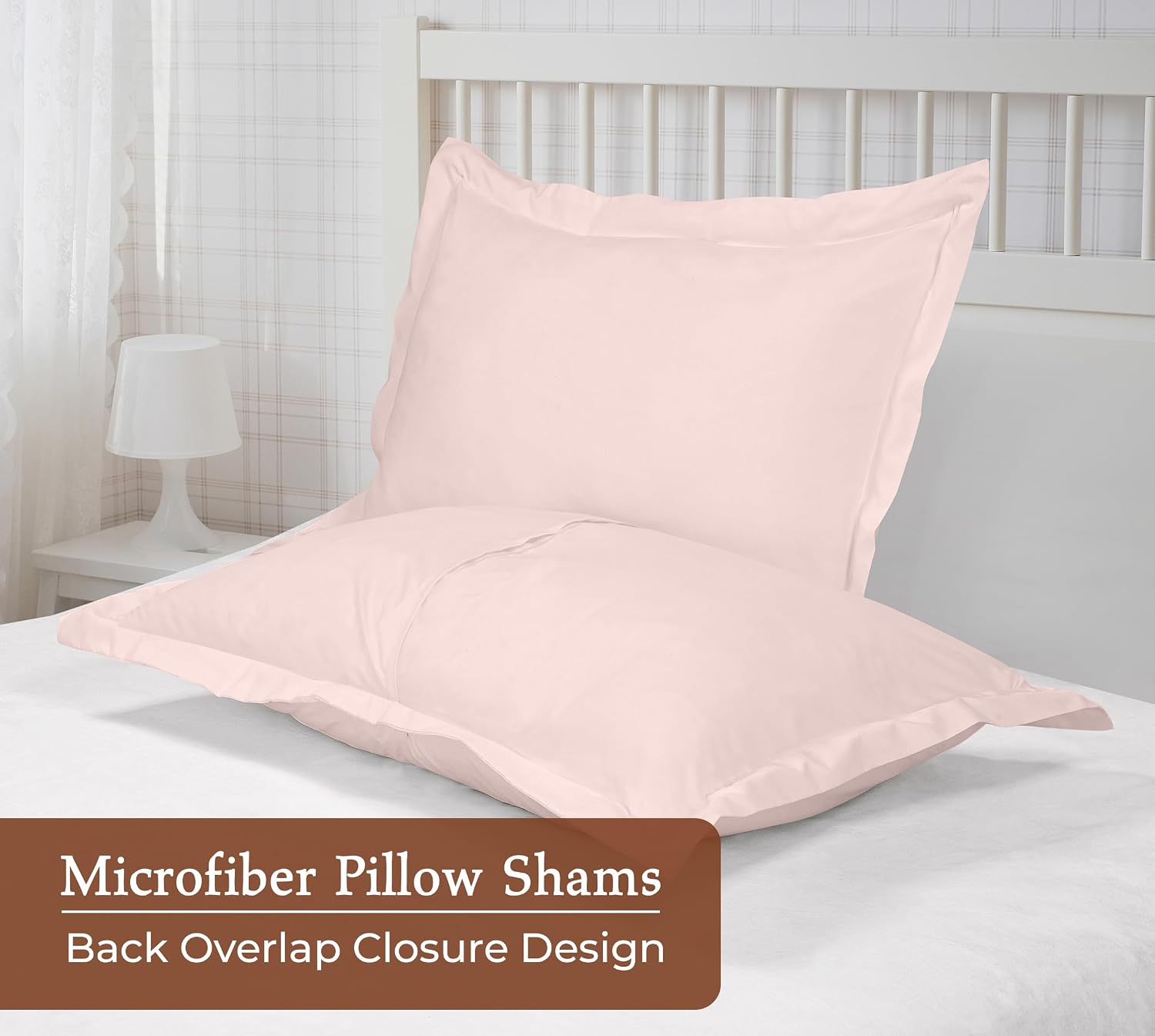 Royalelinens Royale Linens Pillow Shams 2 Pack King Size 20x36 Inch - Brushed 1800 Microfiber - Bed Pillow Shams, Wrinkle Resistant Super S…