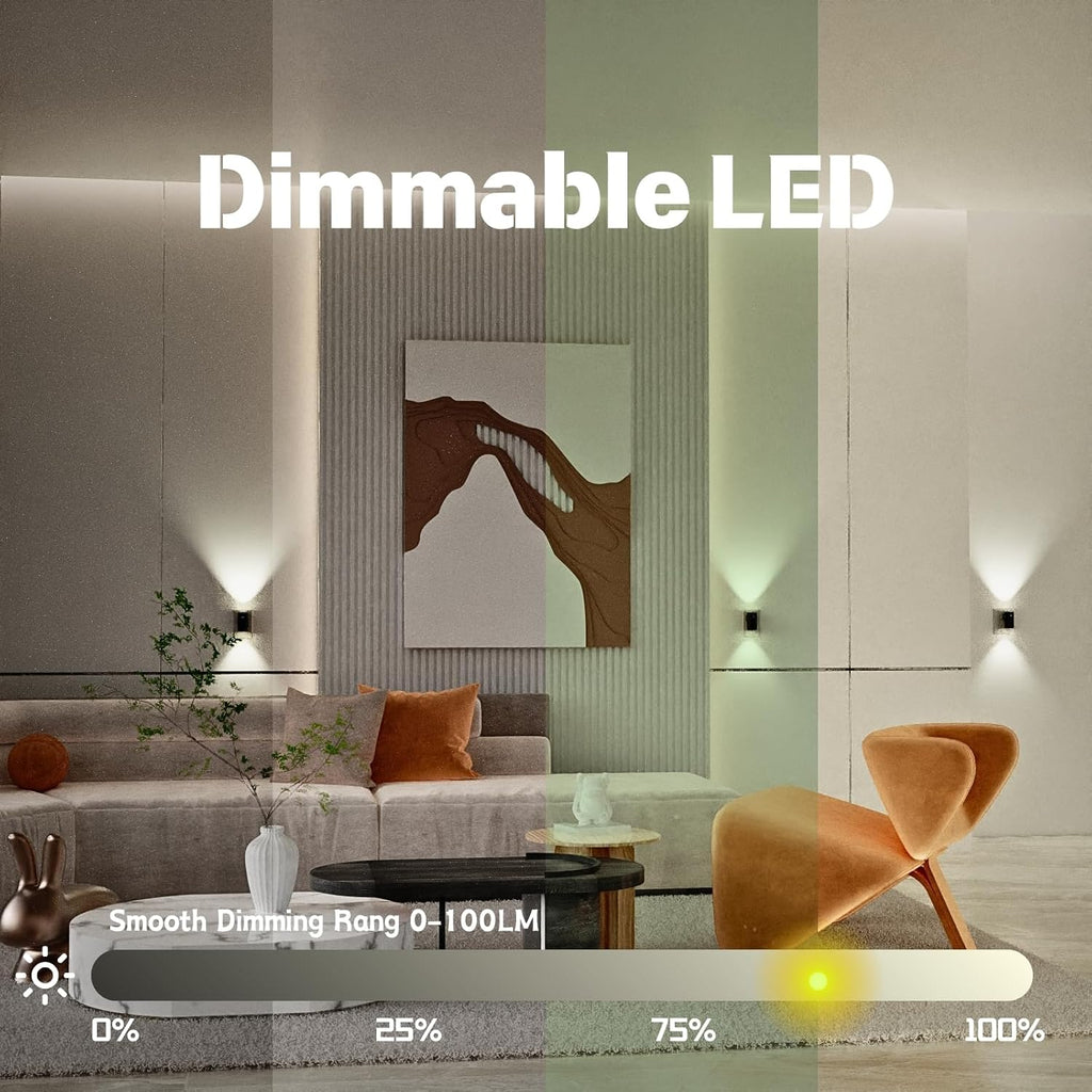 LED wall mounted night light, remote control and APP control, multiple light color options, suitable for corridor, bedroom, staircase…