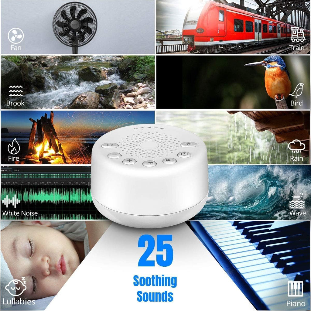 Easysleep Sound Machine Easysleep White Noise Machine with 25 Soothing Sounds and Night Lights with Memory Function 32 Levels of Volume and…