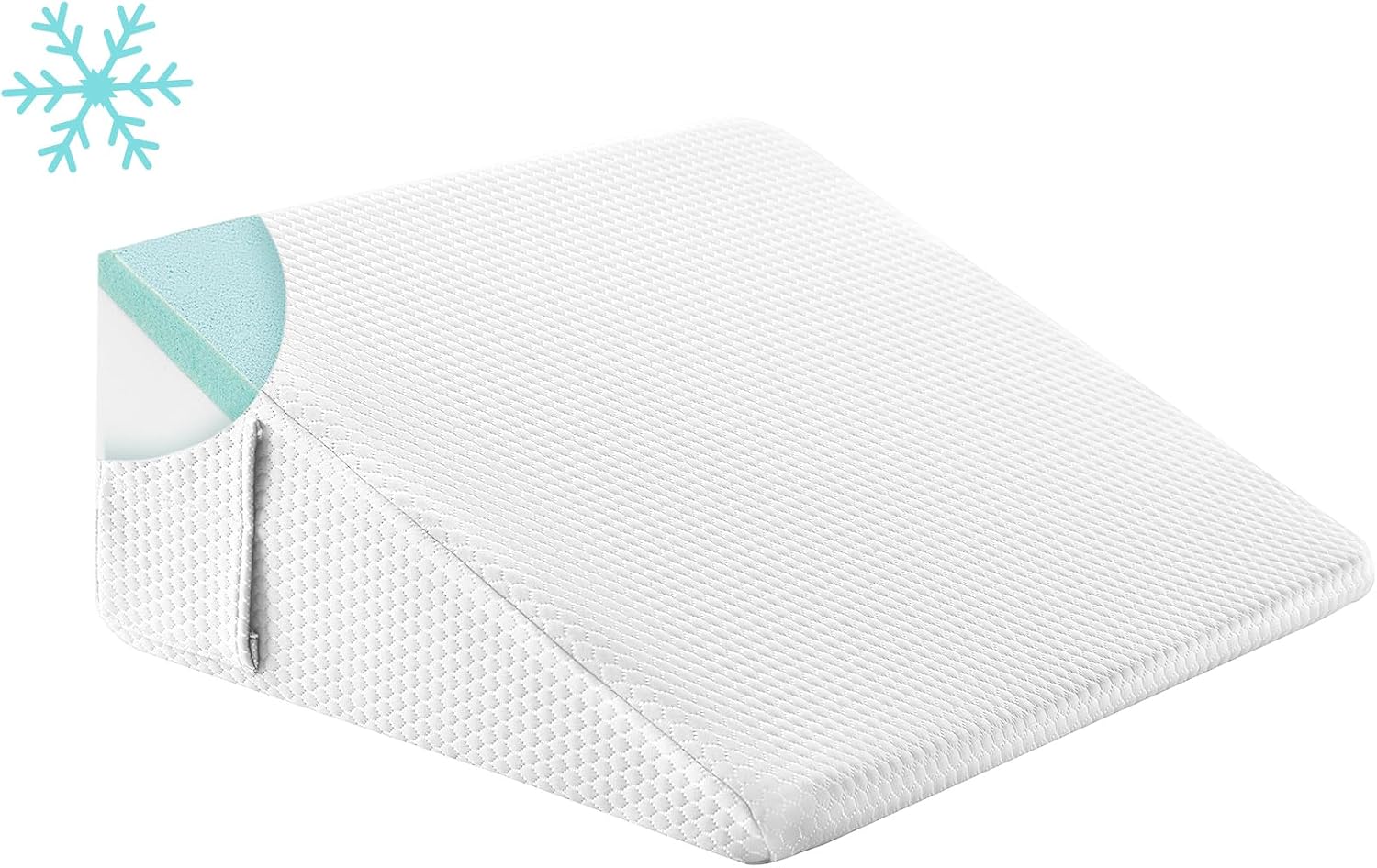 Bedluxe Wedge Pillow, 10 inch Bed Wedge Pillow for Headboard, Pillow Wedge for Acid Reflux Relief, Sleeping, After Surgery, Snoring…