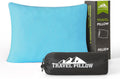 Small Shredded Memory Foam Pillow, Camping Pillow Travel Pillow - Compressible Medium Firm, Breathable Cover, Ideal Backpacking Hiking…