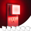 Llohasled L LOHAS LED Red Night Lights Plug into Wall 6-Pack, 0.3W Plug in Night Light, Dusk to Dawn, Bright Nightlight Auto-On/Off, for Ad…