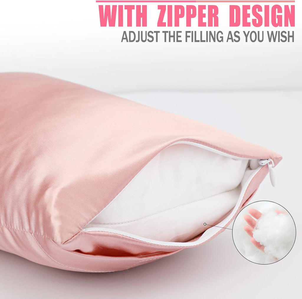 BNRendles Small Neck Pillow for Recliner Chair Neck with Removable Pillowcover Little Cervical Support Cushion Tiny Pillows Sleep Nap Satin…