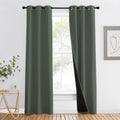 Nicetown 100% Blackout Curtains 80" Long, Pair of Energy Smart & Noise Blocking Out Drapes for Baby Room Window, Thermal Insulated Guest Ro…