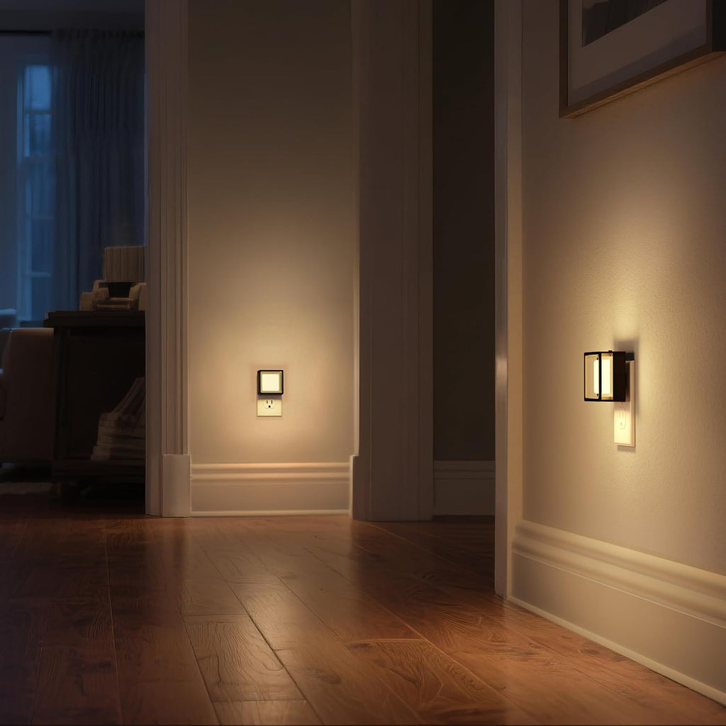 DORESshop LED Night Light, Night Lights Plug Into Wall [2 Pack] with Dusk-to-Dawn Sensor, Dimmable Nightlights, Adjustable Brightness for…