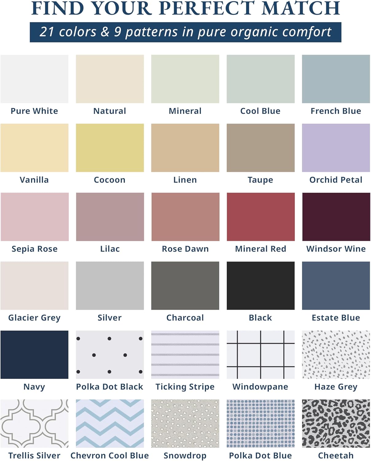 LaneLinen LANE LINEN 100% Organic Cotton Sheets Set, Long- Staple Percale Weave Ultra Soft - Bedding Sheets for Bed, GOTS Certified, Fits M…