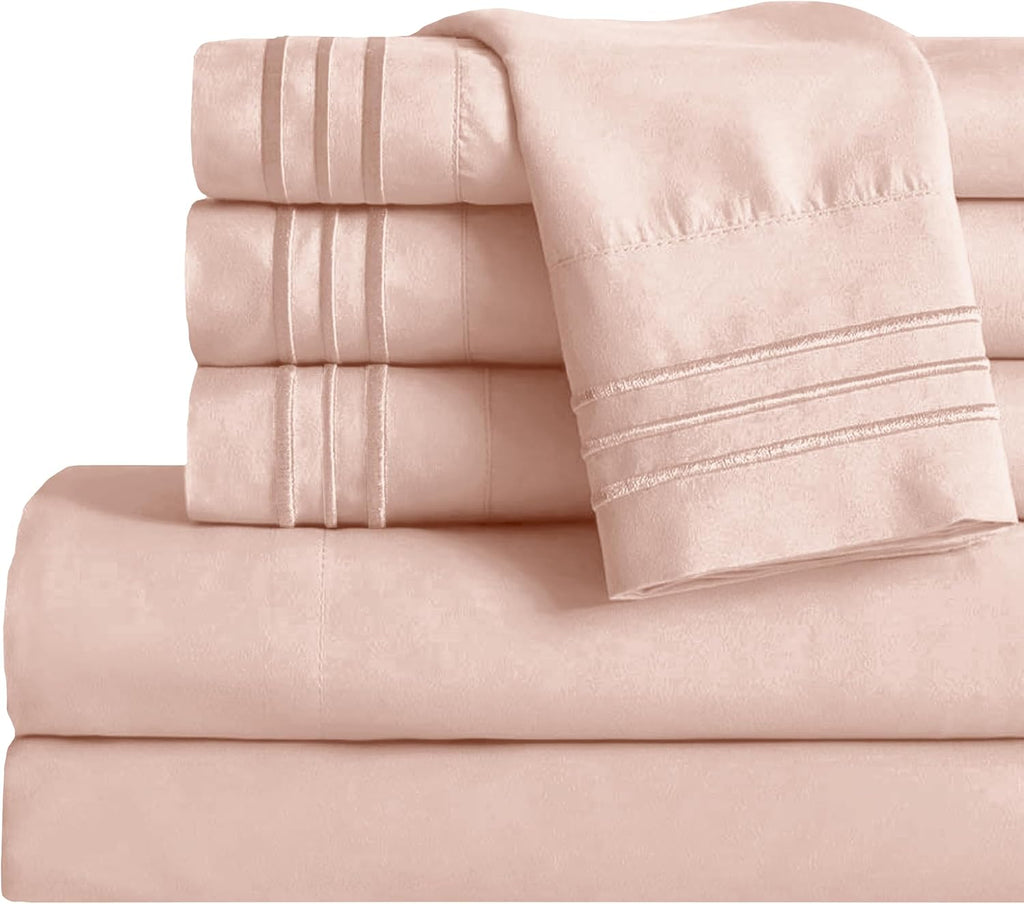 Mocassi Twin XL Sheet Set - Luxury Hotel 1800 Premier Bedding Sheets & Pillowcases - Ultra Soft Breathable & Cooling Bed Sheets - Deep…