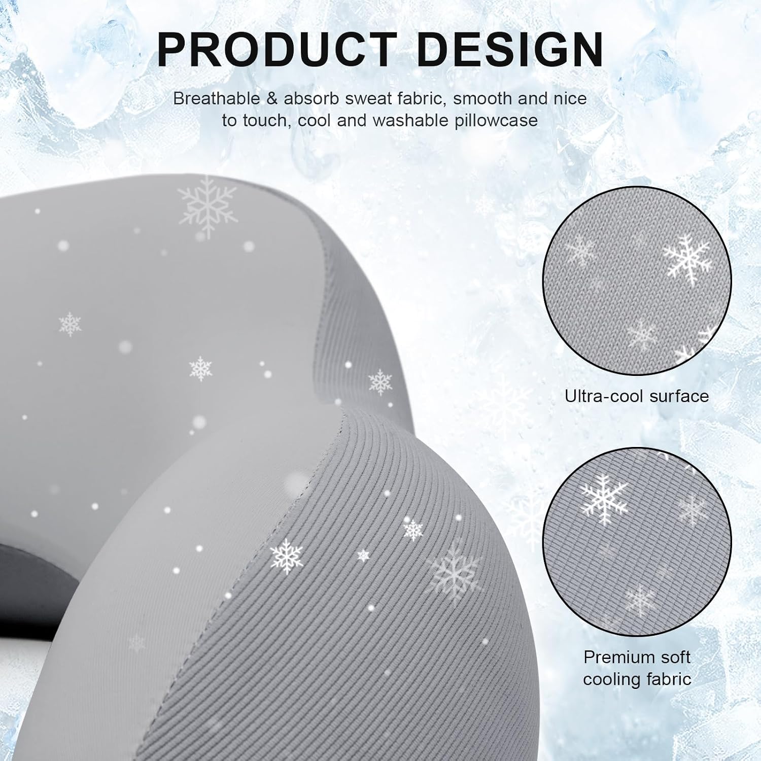 Urnexttour Travel Pillow for Airplane Memory Foam Neck Pillow, Soft & Support Travel Pillow for Travelling, Sleeping Rest, Car, Train and H…