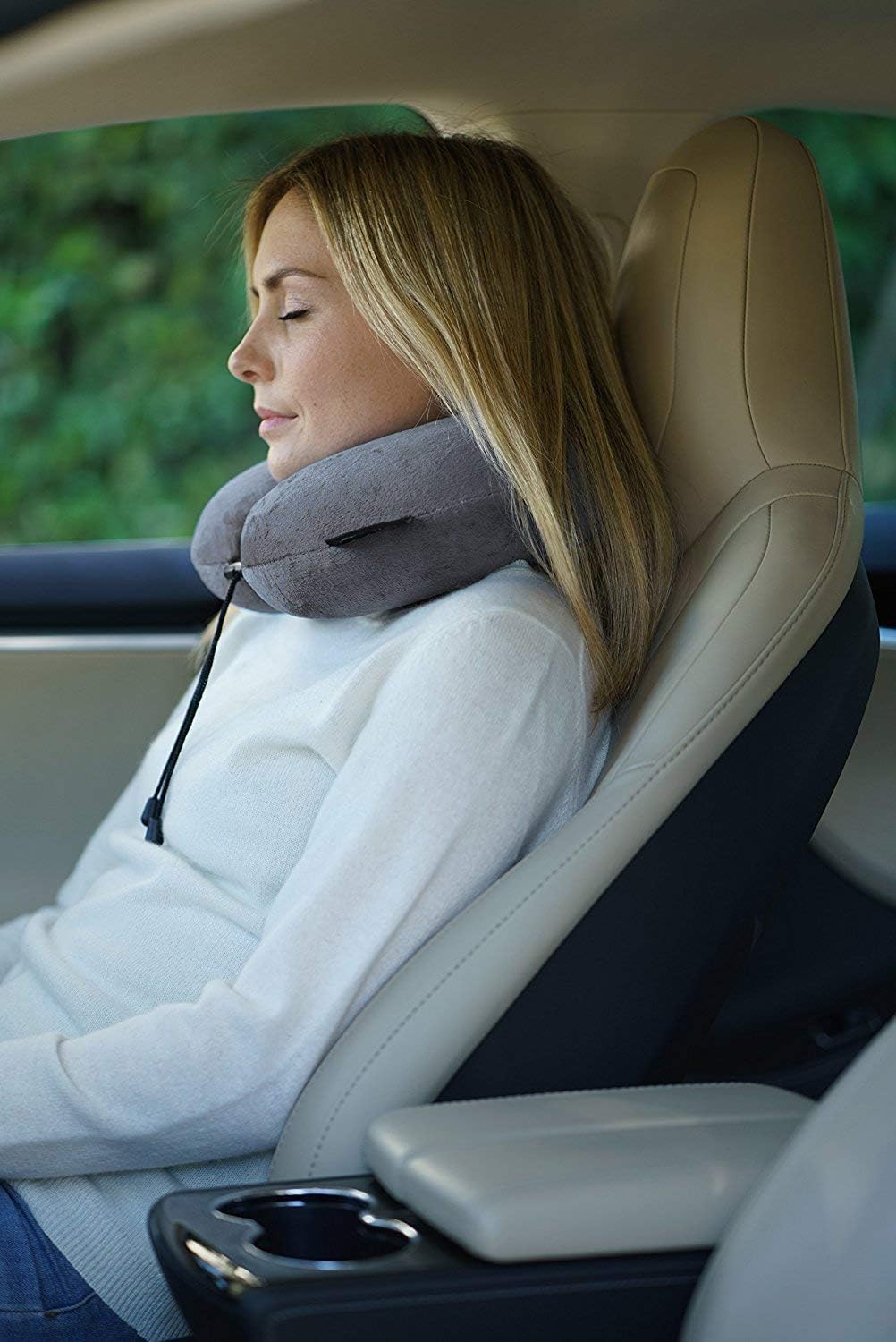 travelrest Neck Pillow Travel Essential - Memory Foam, Washable Micro-Fiber Cover Pillow, Soft and Comfortable Head Support for Long Flight…