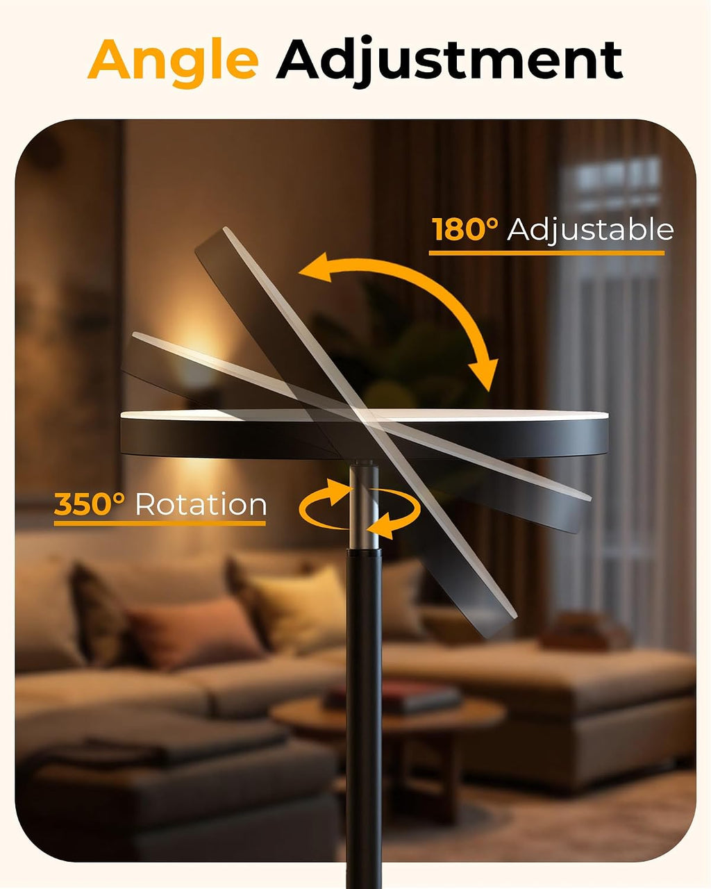 Floor Lamps for Living Room, 69" Tall LED Lamp, 2800LM Standing Lamp Remote & Foot Switch with 1H Timer, 2700-6500K Stepless Dimmable…