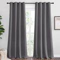 Nicetown Bedroom Blackout Curtains Panels - Triple Weave Energy Saving Thermal Insulated Solid Grommet Blackout Draperies for Patio (1 Pair…