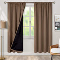 BGment Thermal Insulated 100% Blackout Curtains for Bedroom with Black Liner, Double Layer Full Room Darkening Noise Reducing Rod Pocket…