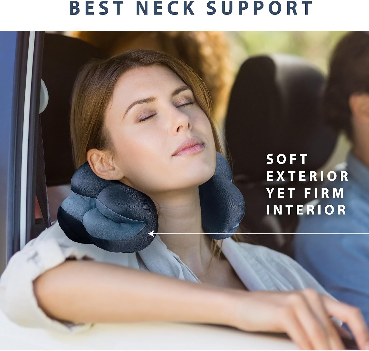 Total Pillow Donut Pillow for Airplane & Travel, Sleeping Neck Pillow, Microbead Comfortable Pillow for Neck, Head, Back, Lumbar & Pelvic…