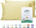 Sunflower Queen Pillowcases Set of 2, 100% Cotton Queen Size Pillow Cases 2, 20×30 inches Honeyed Straw, Soft and Breathable