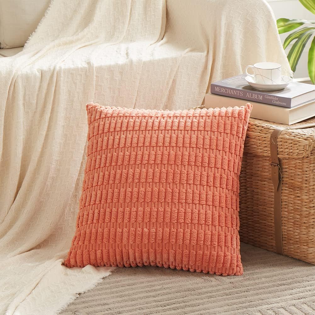 Fancy Homi 4 Packs Decorative Throw Pillow Covers for Living Room Couch Bed, Modern Farmhouse Boho Home Décor Accent Cushion Case, 26" x…