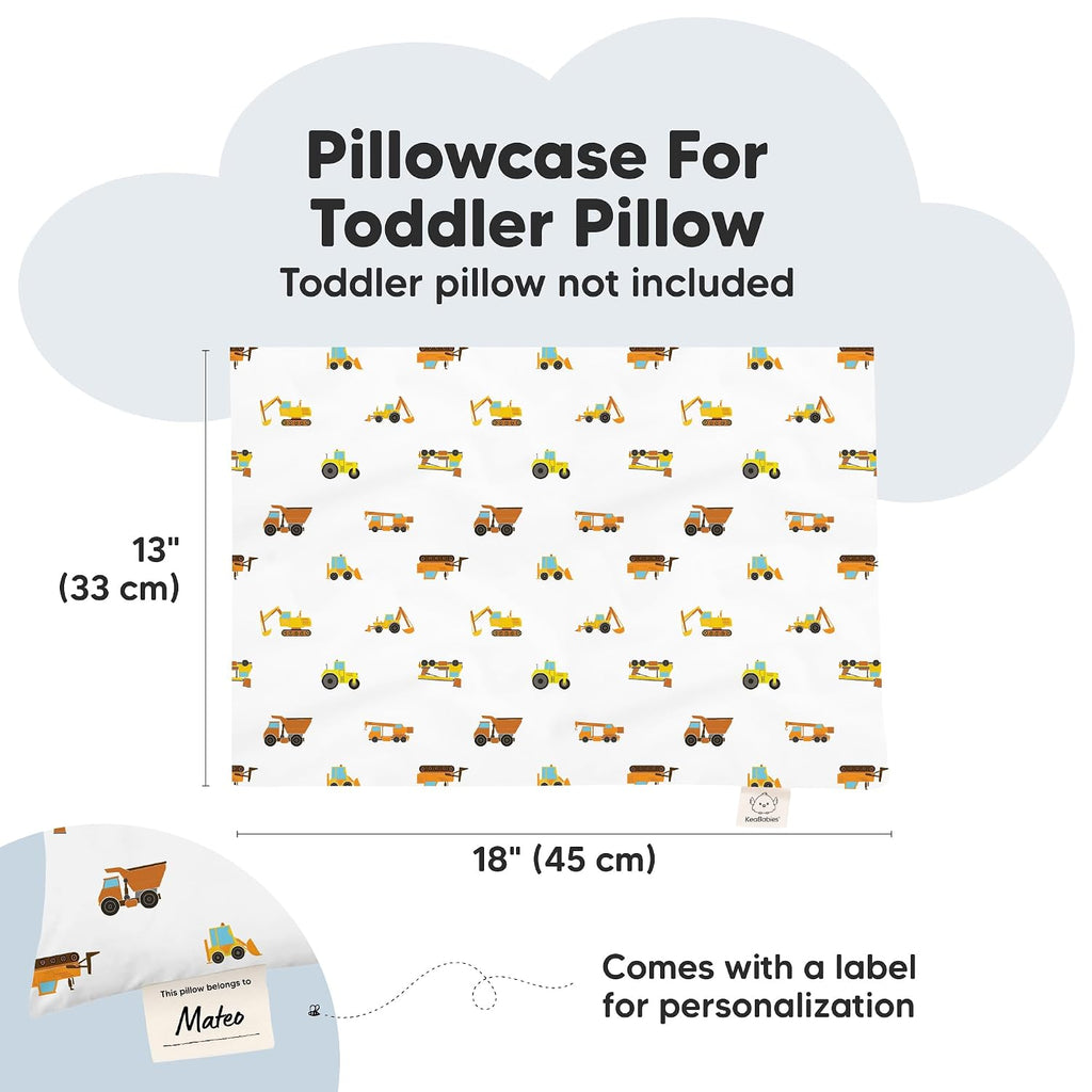 KeaBabies 13x18 Toddler Pillowcase, Waterproof - Soft Waterproof Toddler Pillow Protector Cover for Kids, Boys, Girls, Durable Machine…